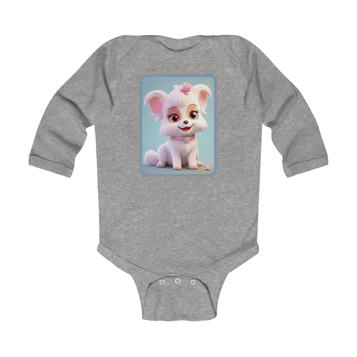 Infant Long Sleeve Bodysuit Dog 1