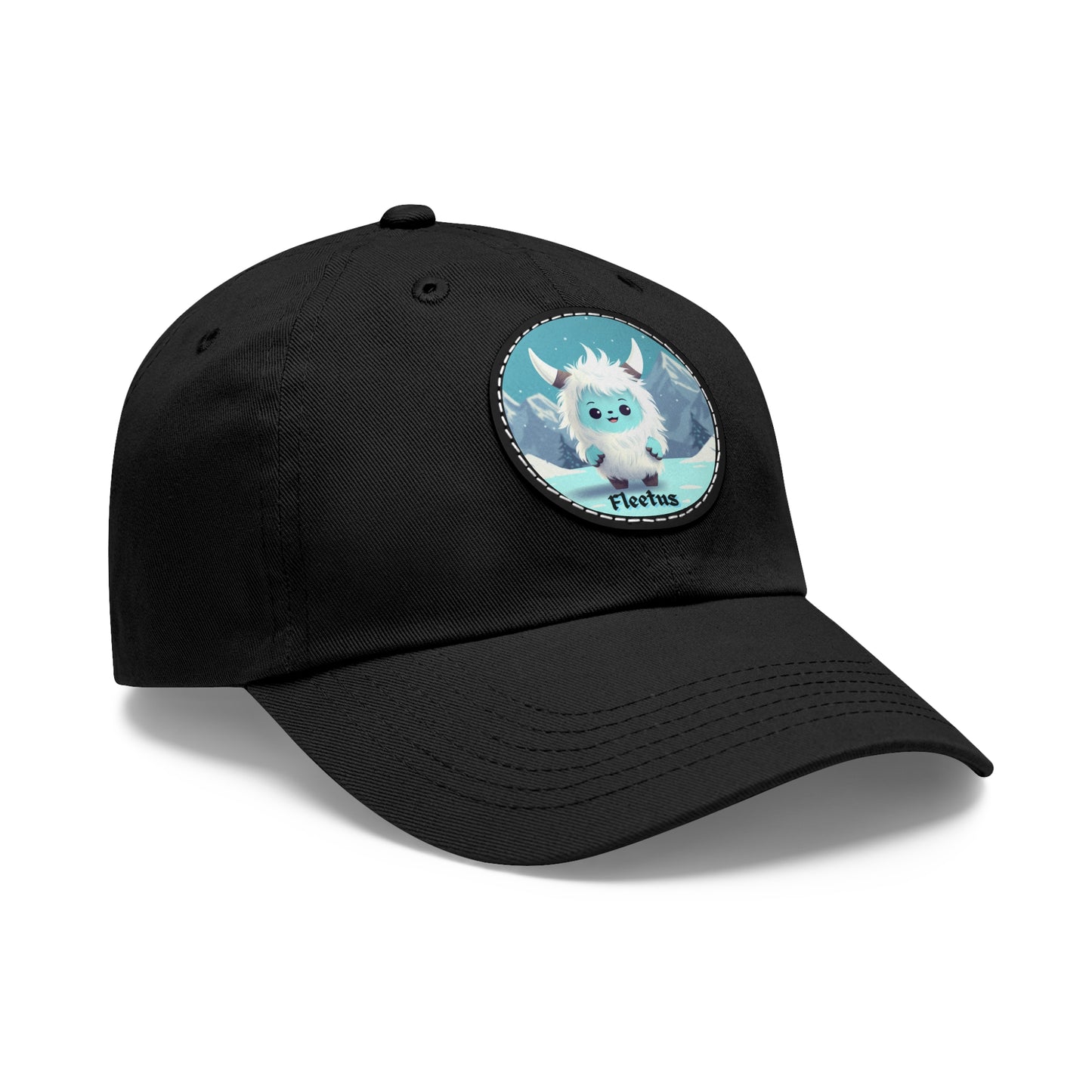 Dad Hat with Leather Patch (Round) Fleetus