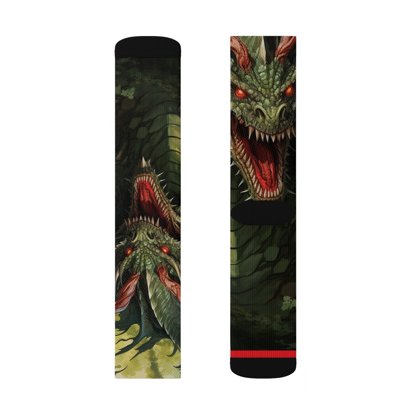 Sublimation Socks Jabberwocky Dragon Edition