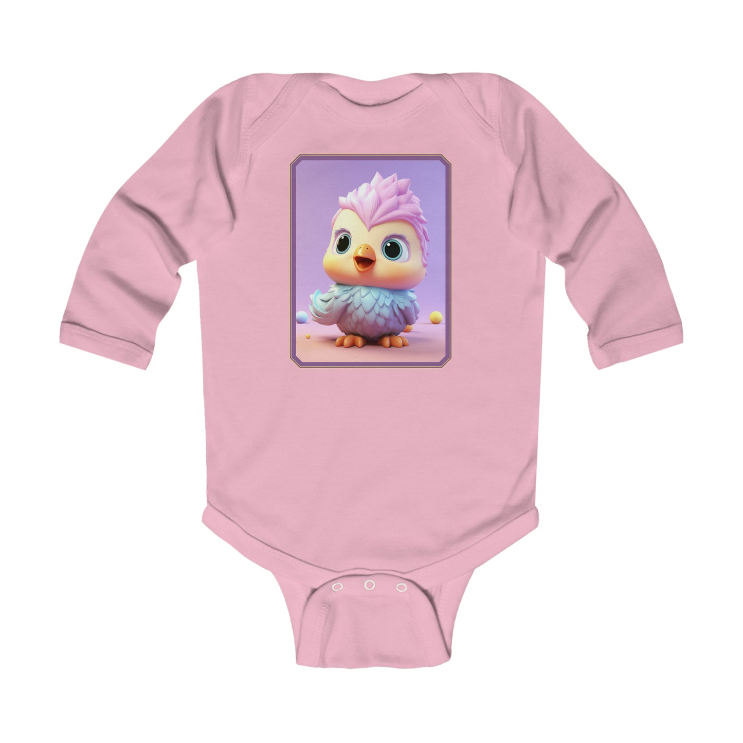 Infant Long Sleeve Bodysuit Chicken 1