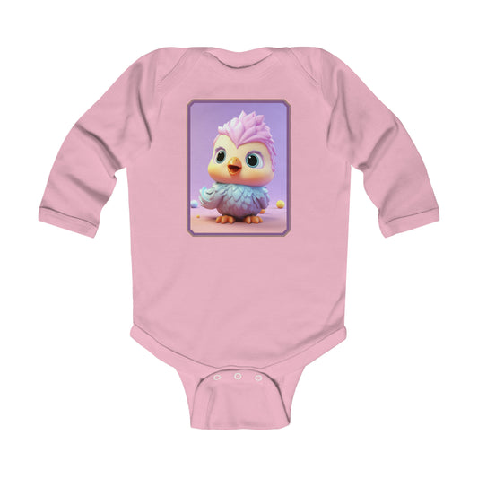 Infant Long Sleeve Bodysuit Chicken 1