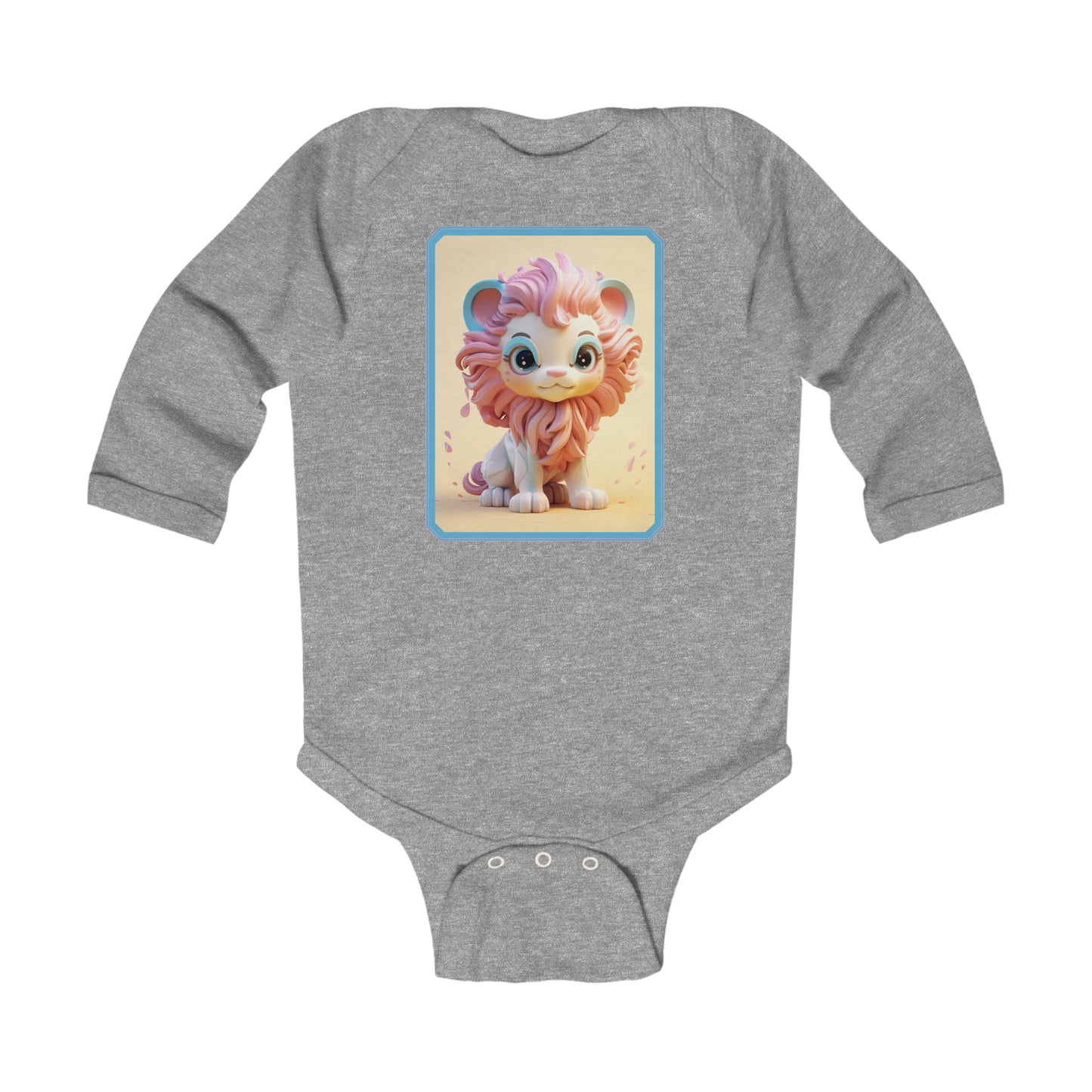 Infant Long Sleeve Bodysuit Lion 3