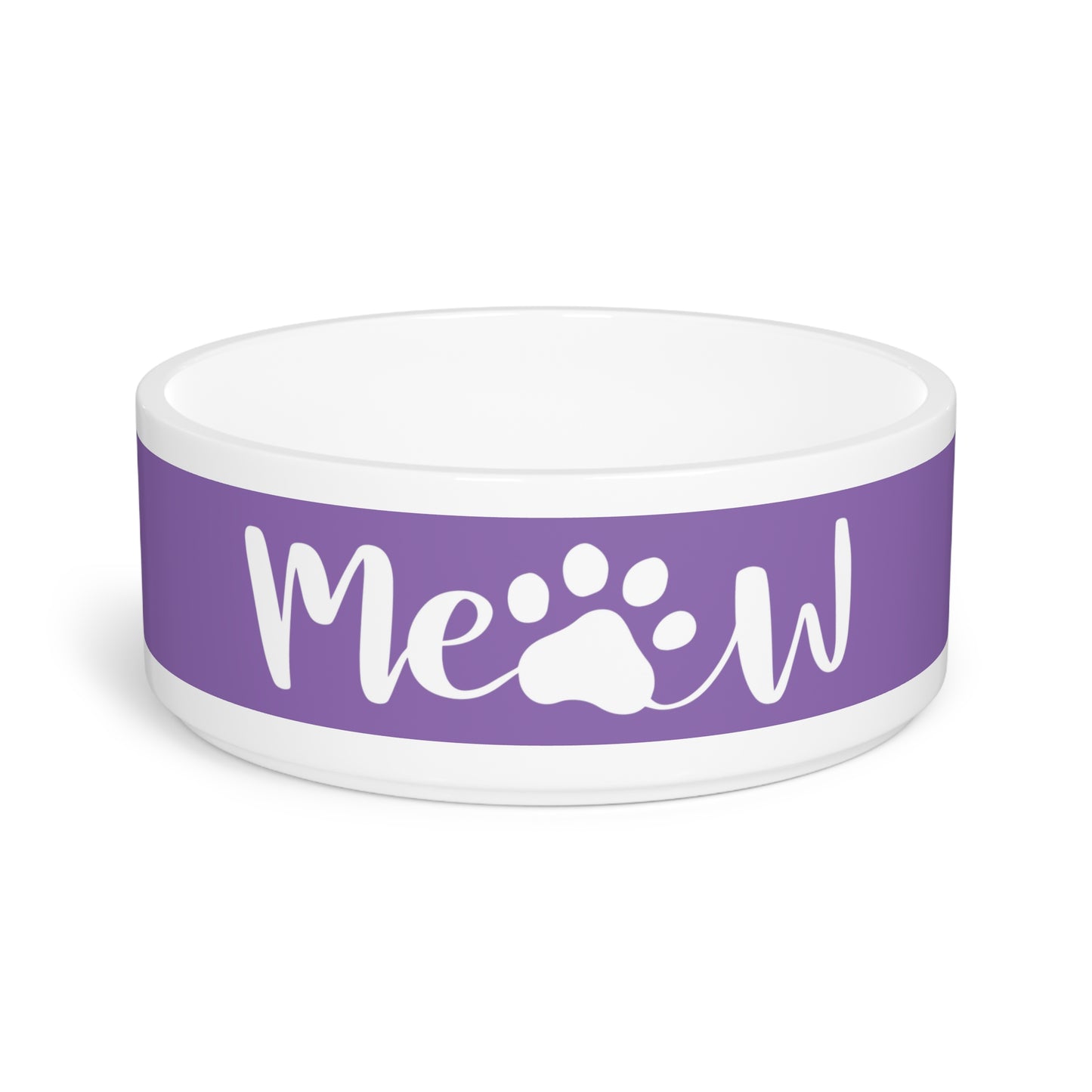 Pet Bowl Purple Meow