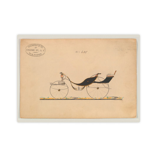 Brewster & Co Design for Victoria Phaeton 485 Vintage Illustration Personalized Canvas Art