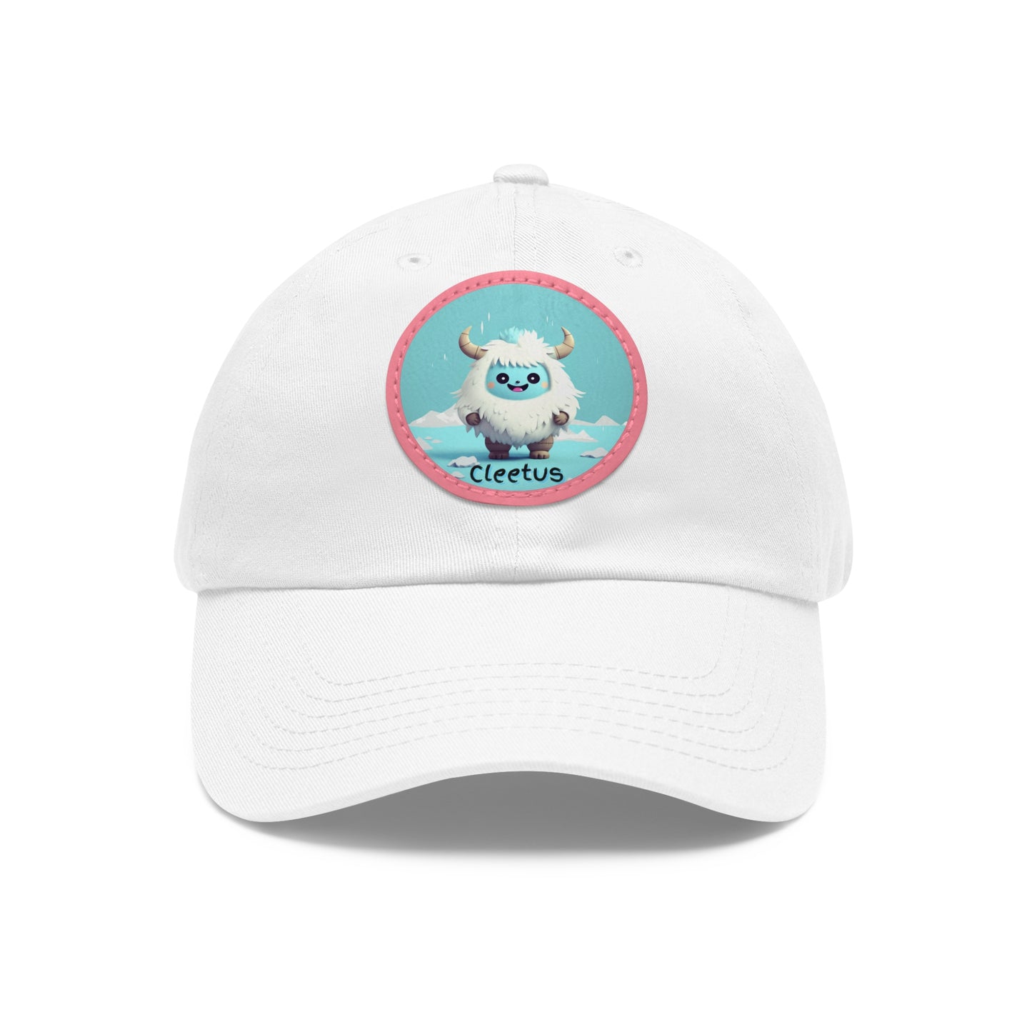 Dad Hat with Leather Patch (Round) Cleetus