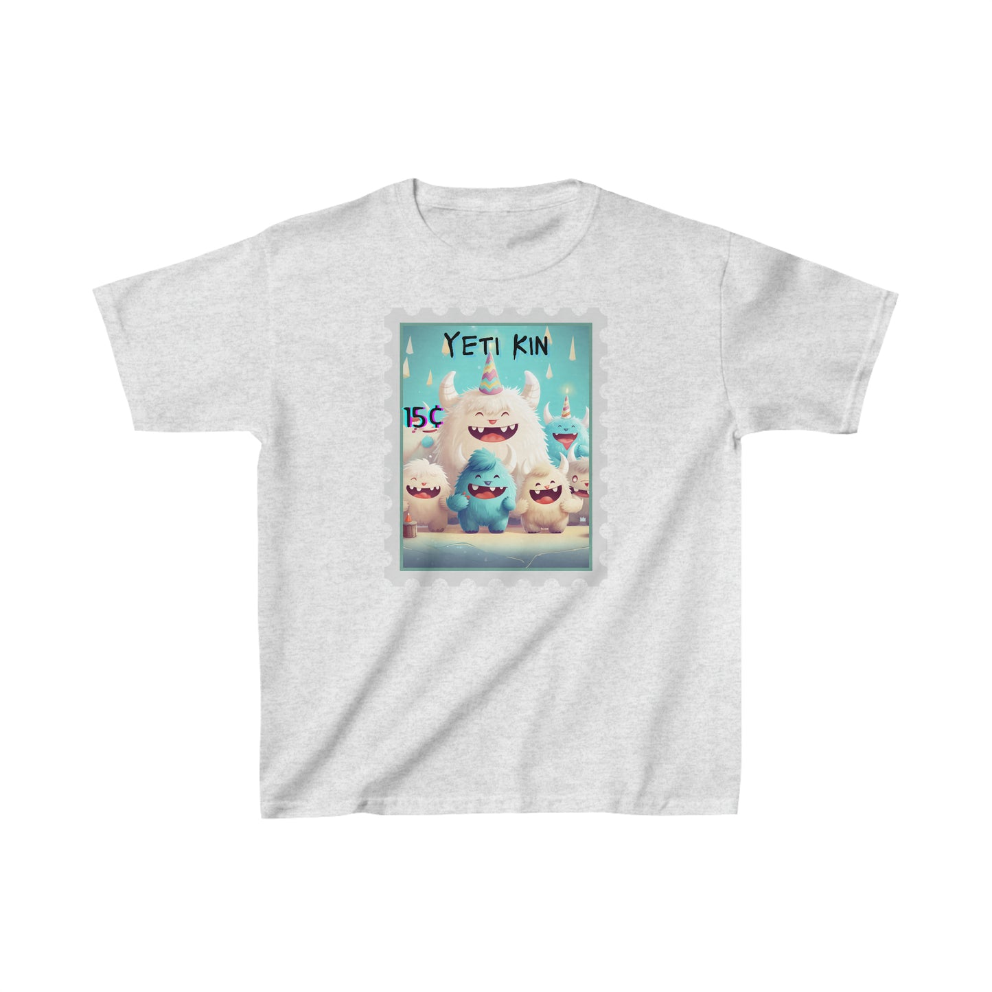 Kids Heavy Cotton™ Tee Yeti Kin Party 9 Postage