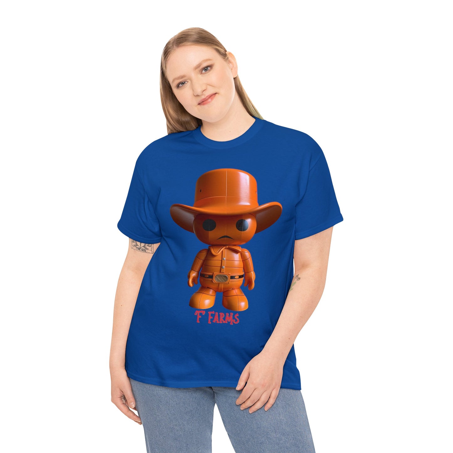 Unisex Heavy Cotton Tee F Farms Cowboy