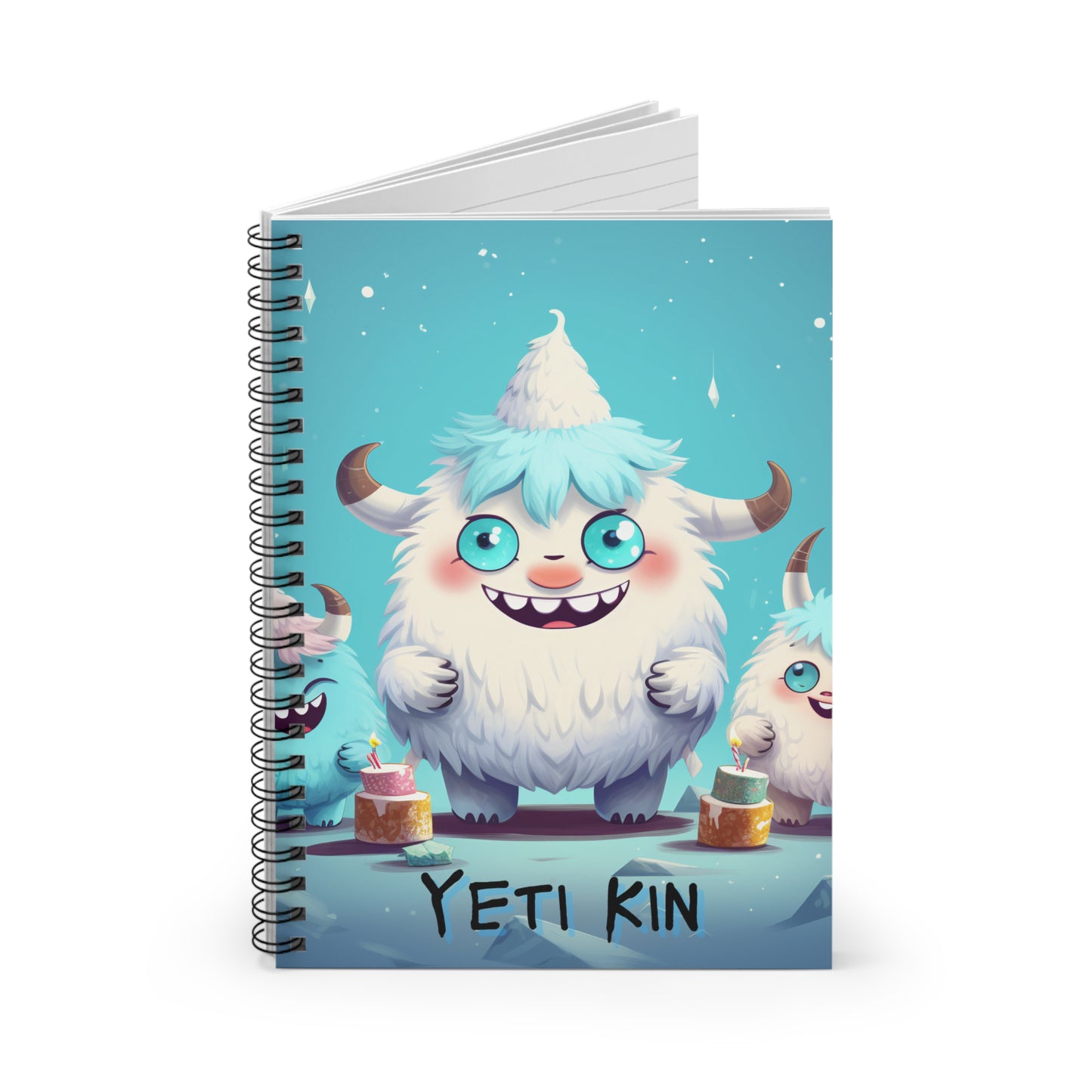 Spiral Notebook - Ruled Line Yeti Kin... Party 4