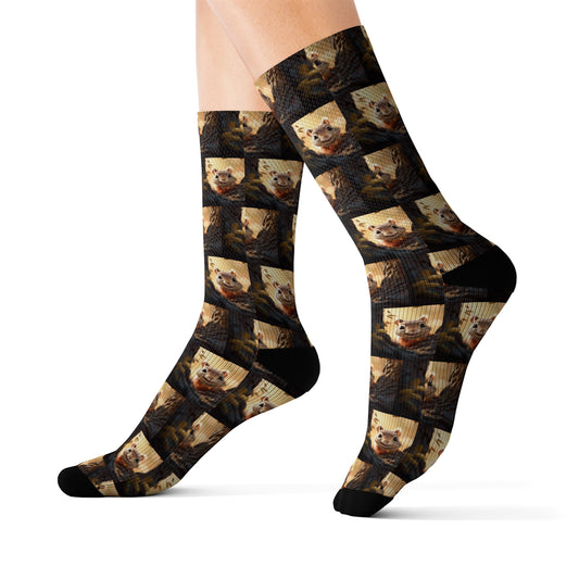 Sublimation Socks Look at the Squirrel