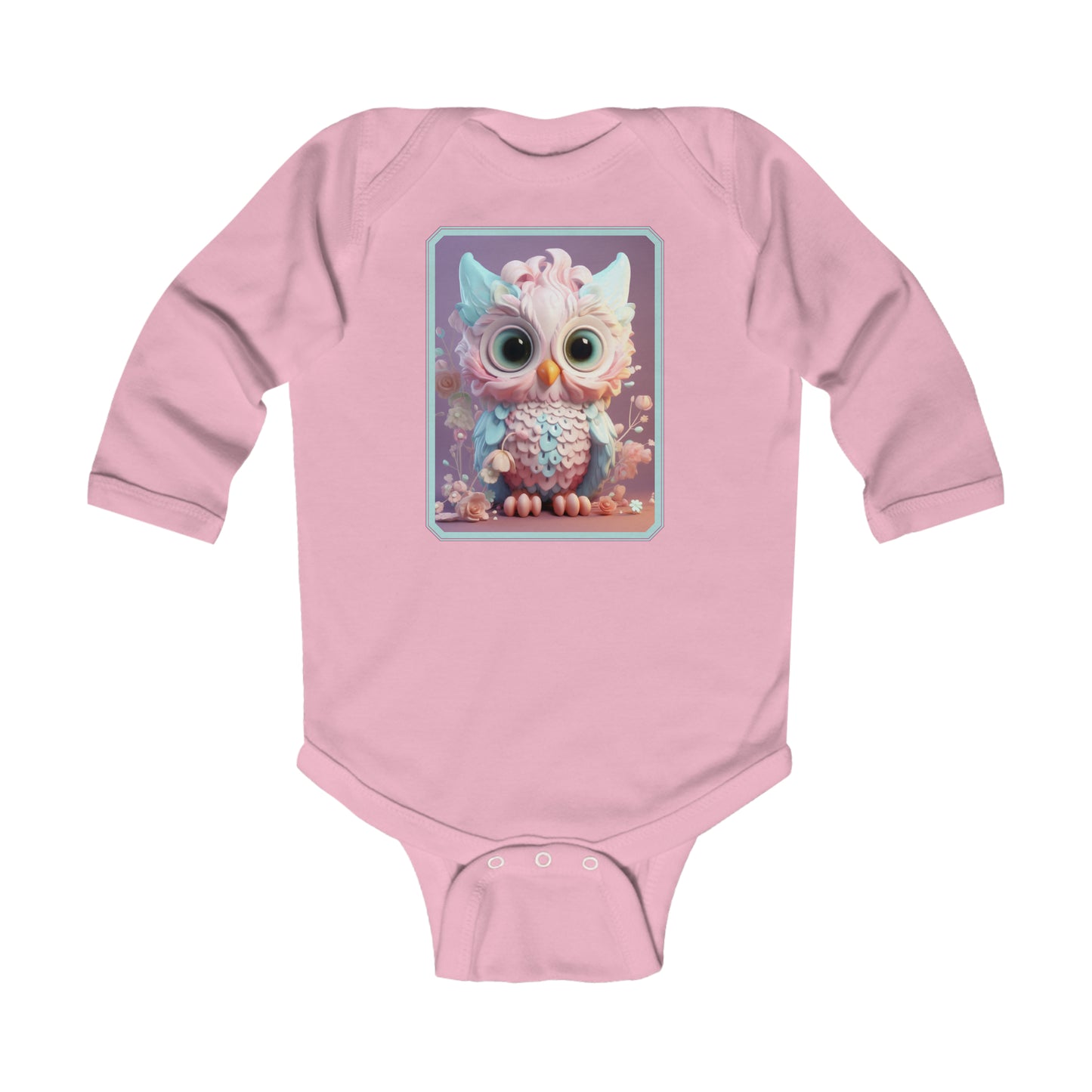 Infant Long Sleeve Bodysuit Owl 1