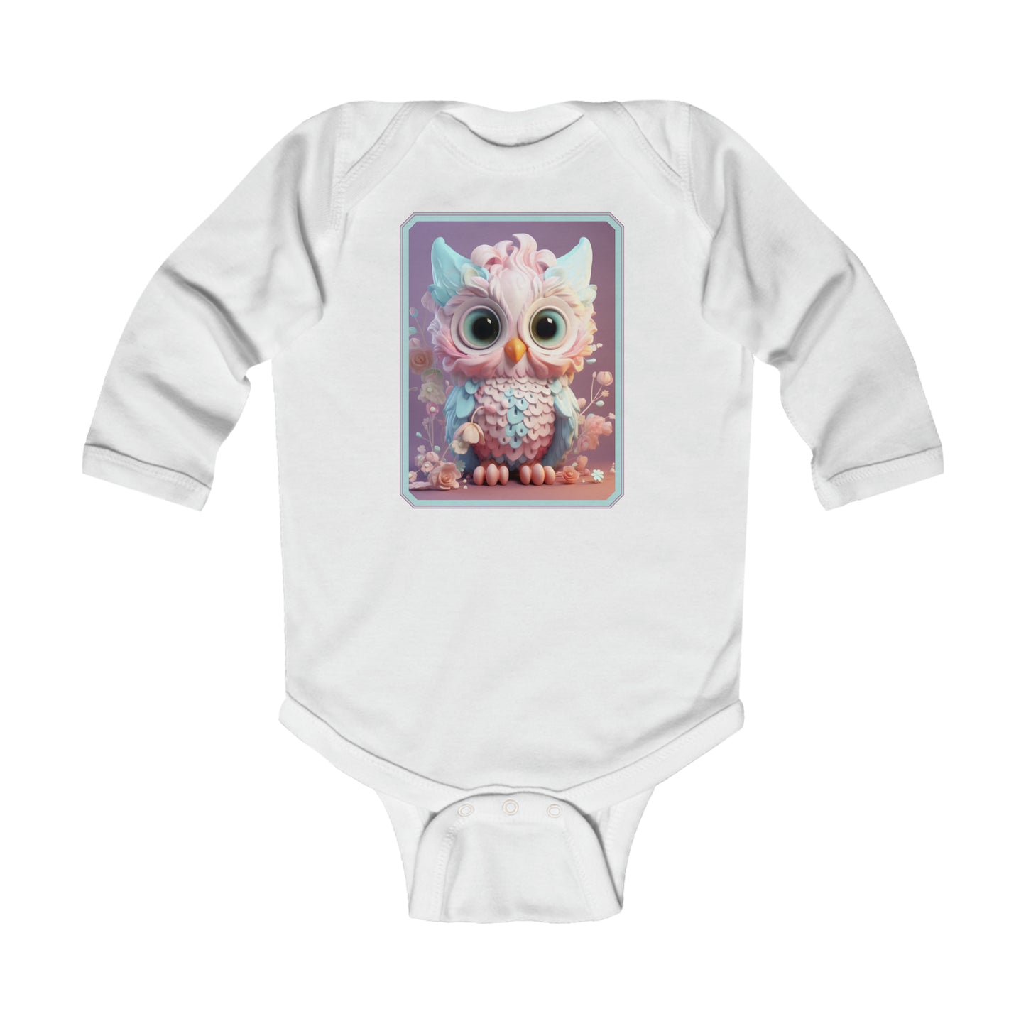 Infant Long Sleeve Bodysuit Owl 1