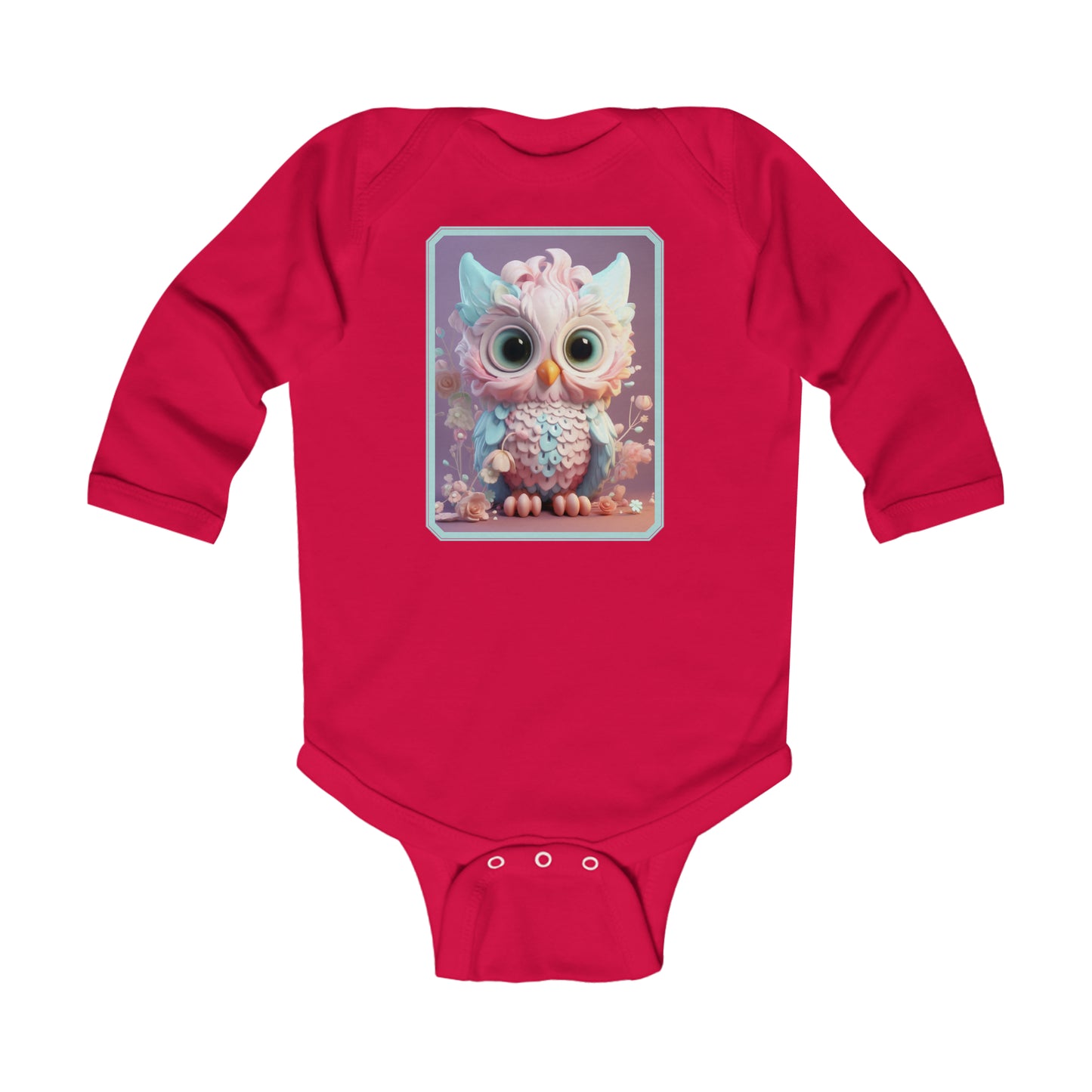 Infant Long Sleeve Bodysuit Owl 1