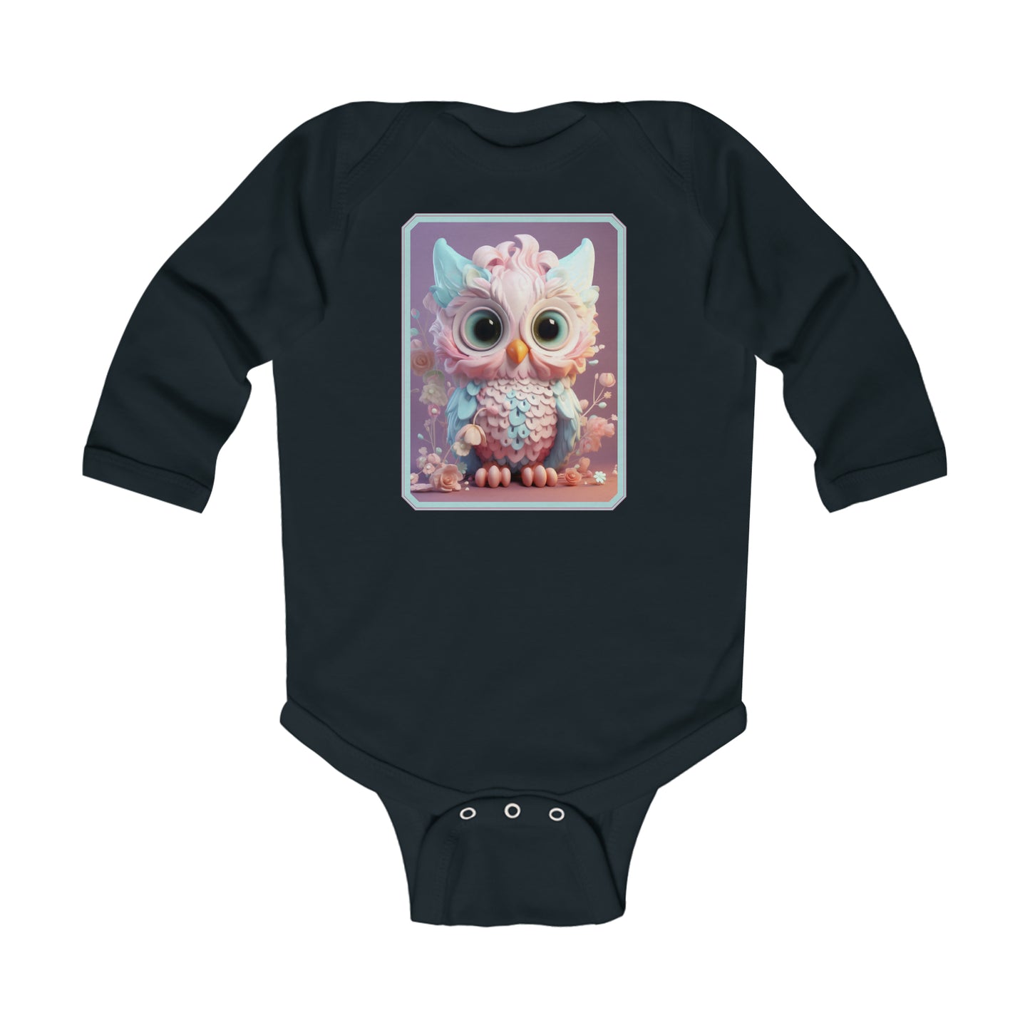 Infant Long Sleeve Bodysuit Owl 1