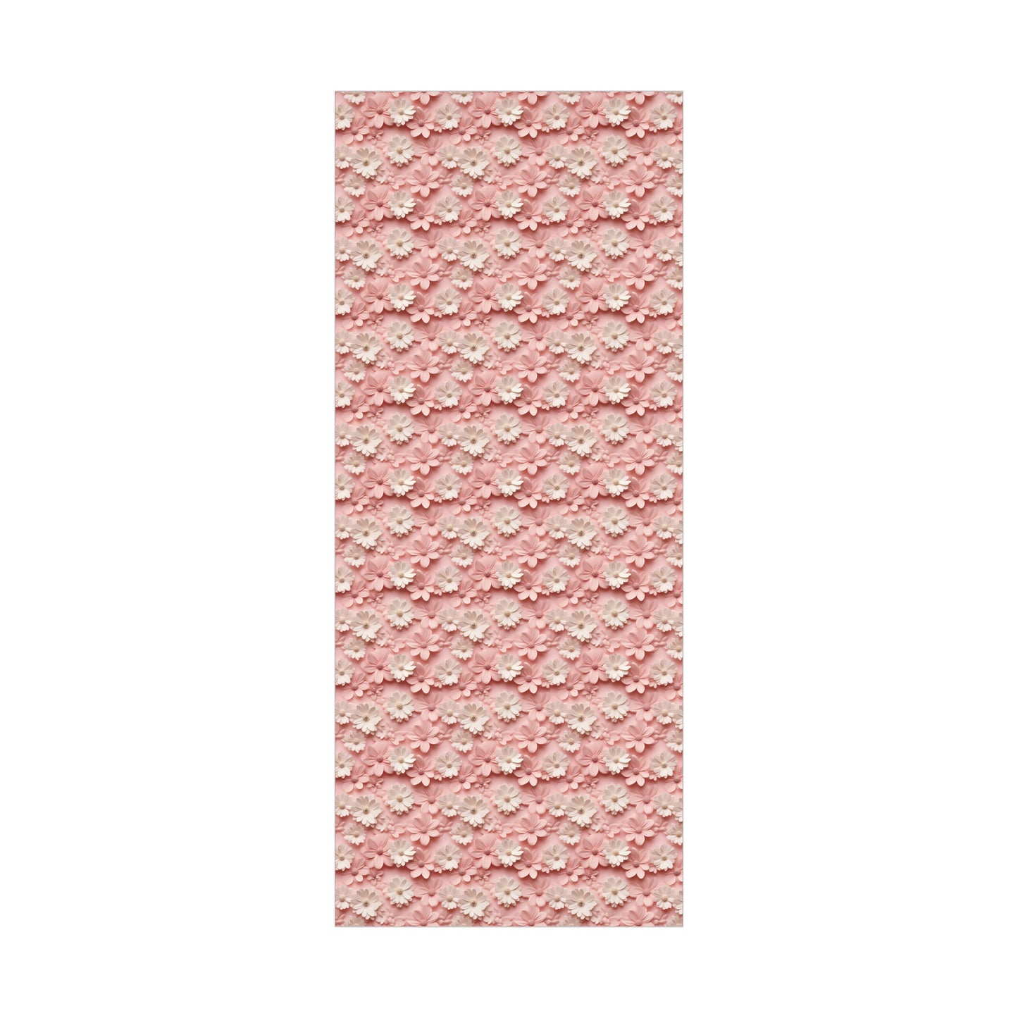 Gift Wrap Papers White and Pink Flowers #2