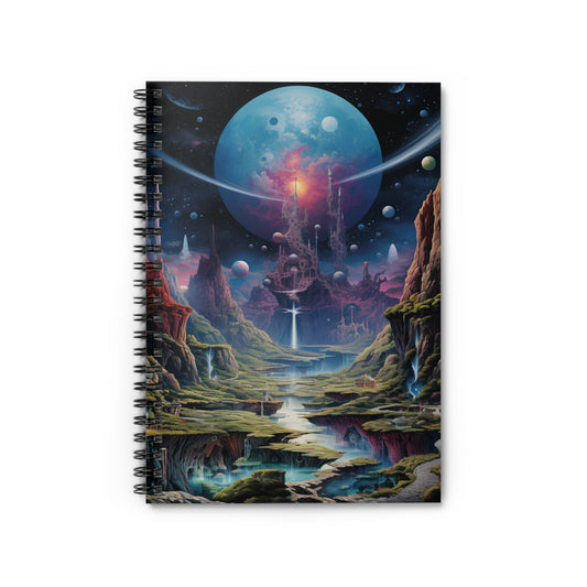 Spiral Notebook - Ruled Line Space Valley