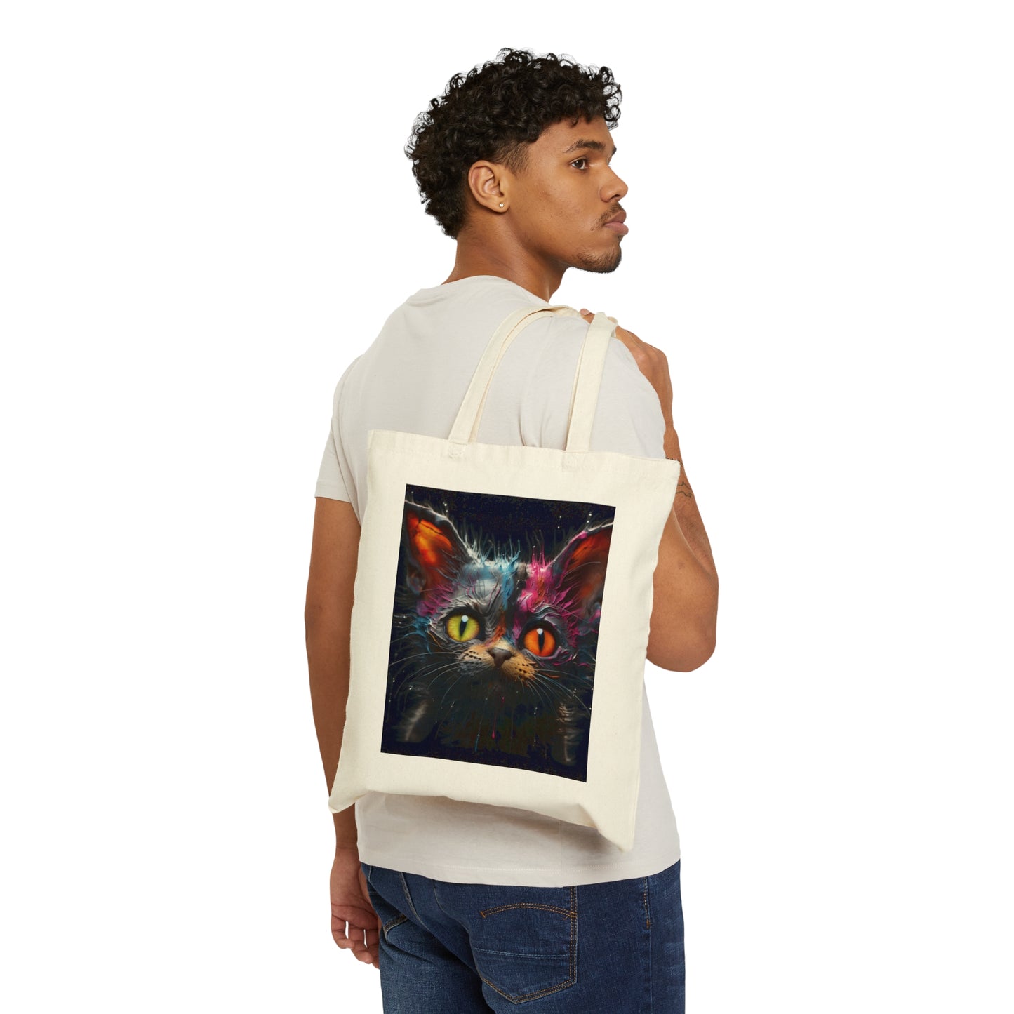 Zombie Kittens Cotton Canvas Tote Bag