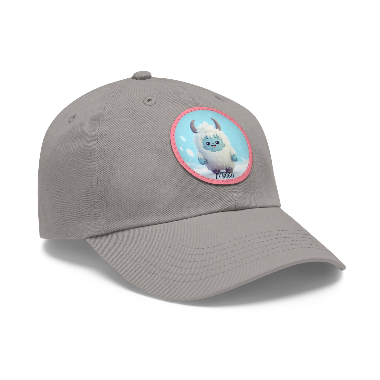 Dad Hat with Leather Patch (Round) Mateo