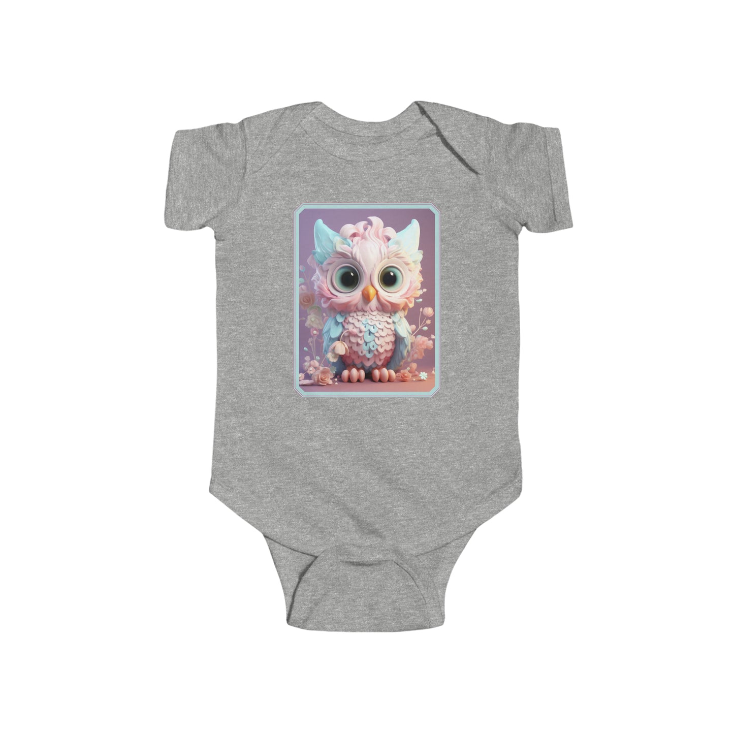 Infant Fine Jersey Bodysuit Owl 1