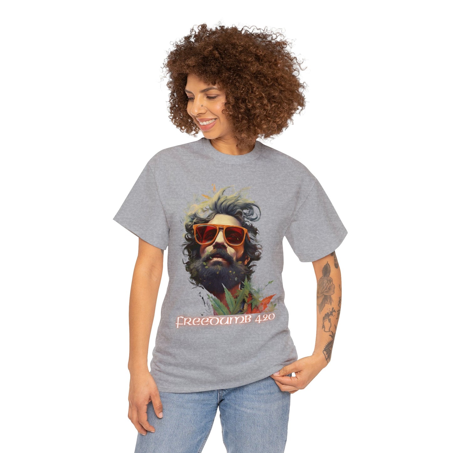 Camiseta unisex de algodón pesado Freedumb 420