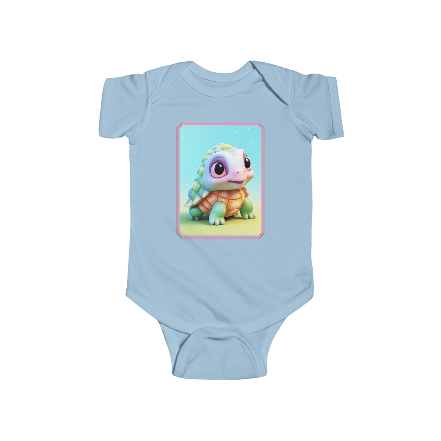 Infant Fine Jersey Bodysuit Turtle 3