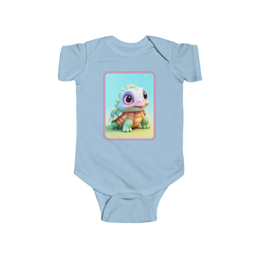 Infant Fine Jersey Bodysuit Turtle 3