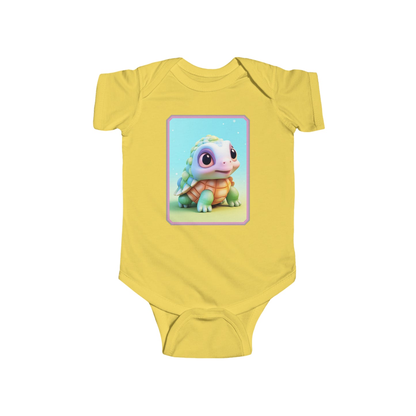 Infant Fine Jersey Bodysuit Turtle 3