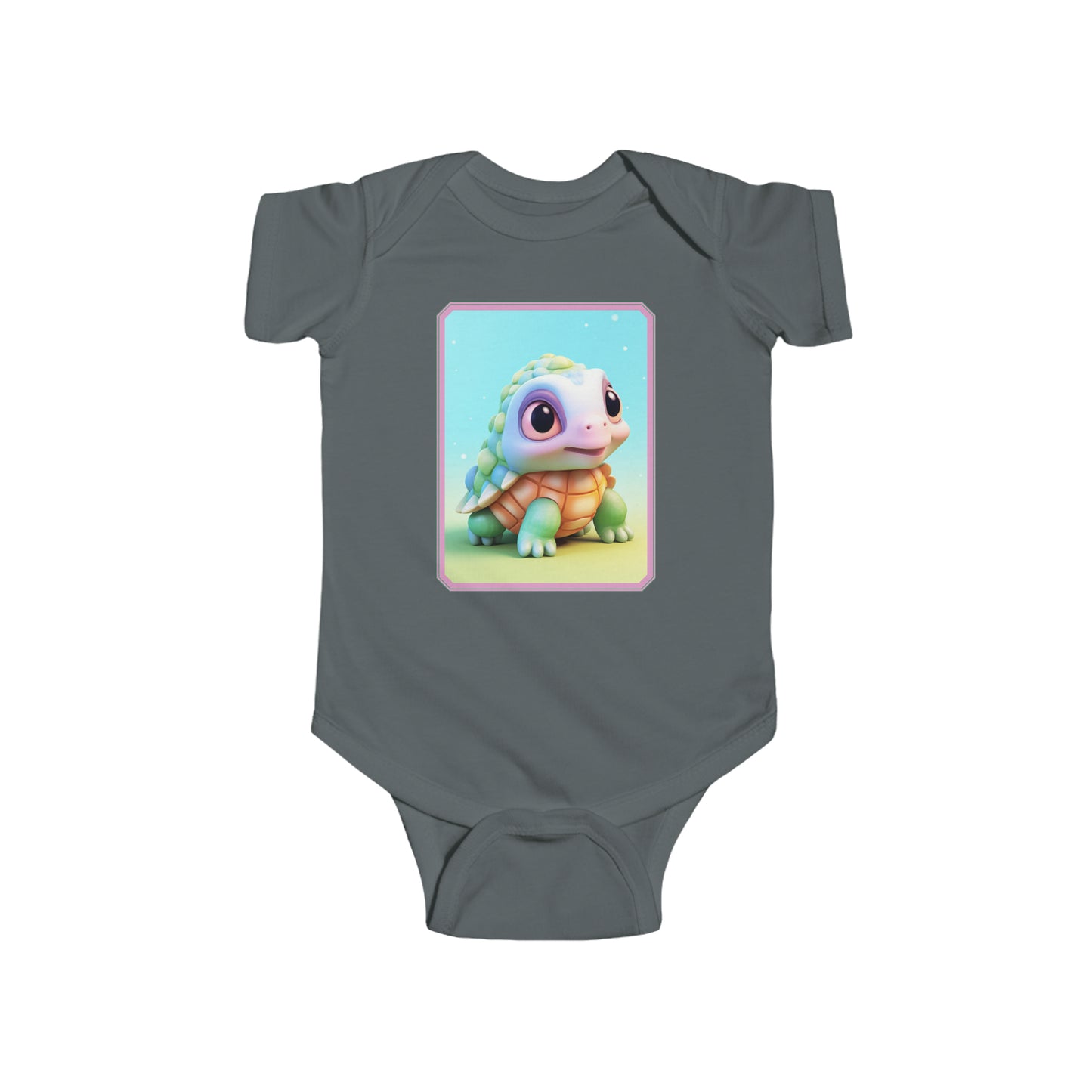 Infant Fine Jersey Bodysuit Turtle 3