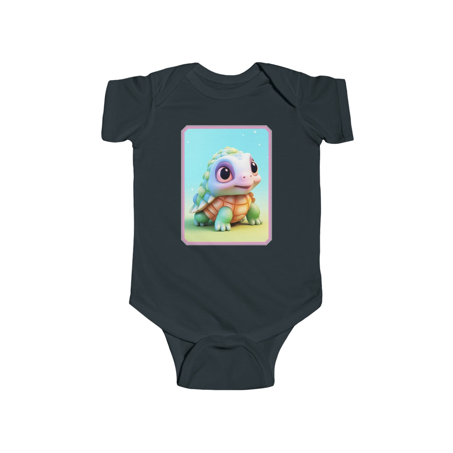 Infant Fine Jersey Bodysuit Turtle 3