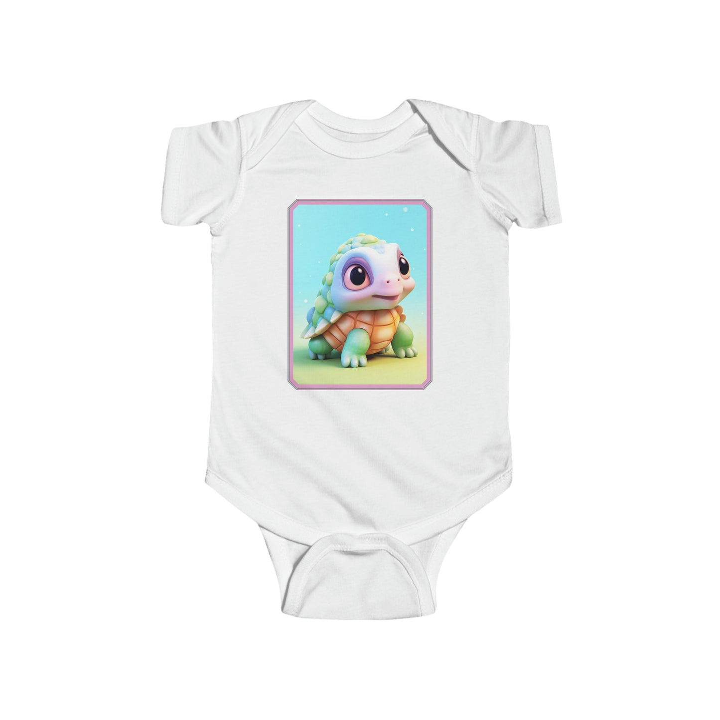 Infant Fine Jersey Bodysuit Turtle 3