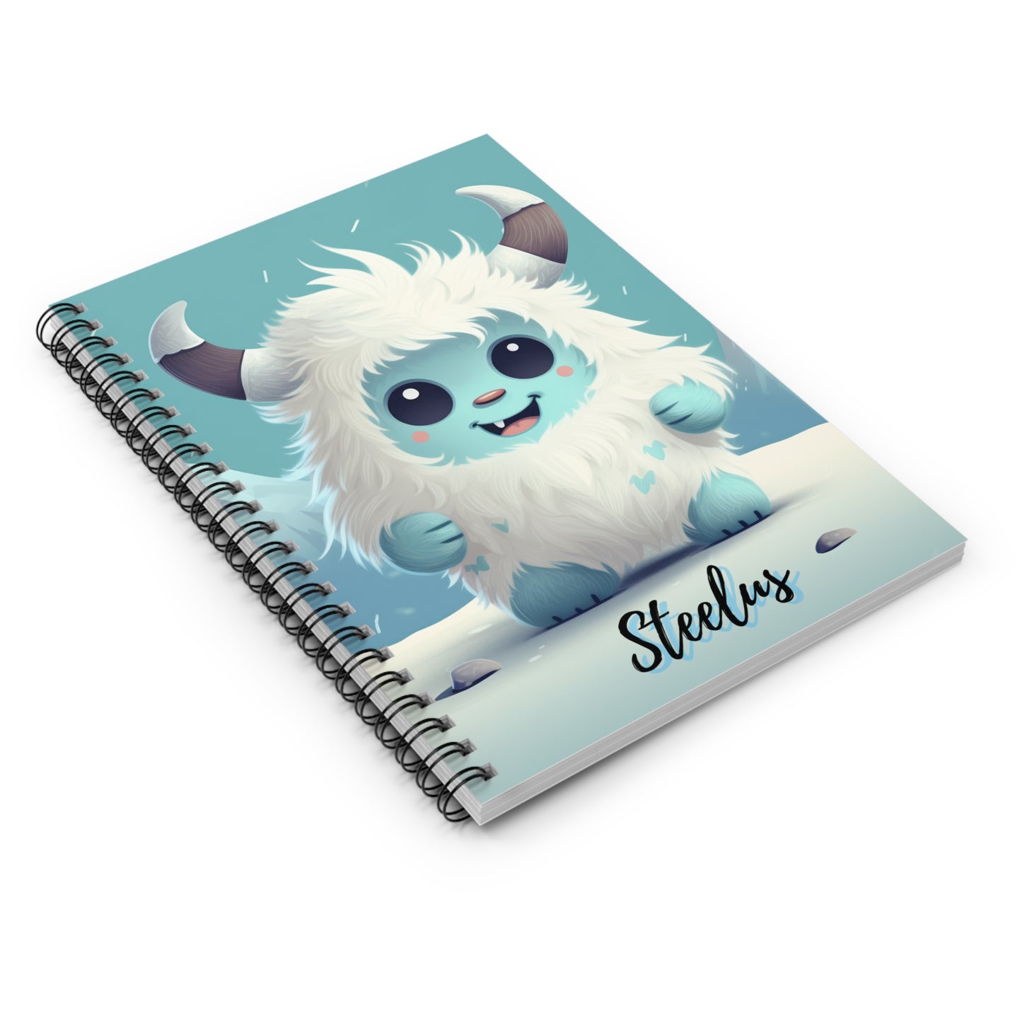 Spiral Notebook - Ruled Line Yeti Kin... Steelus