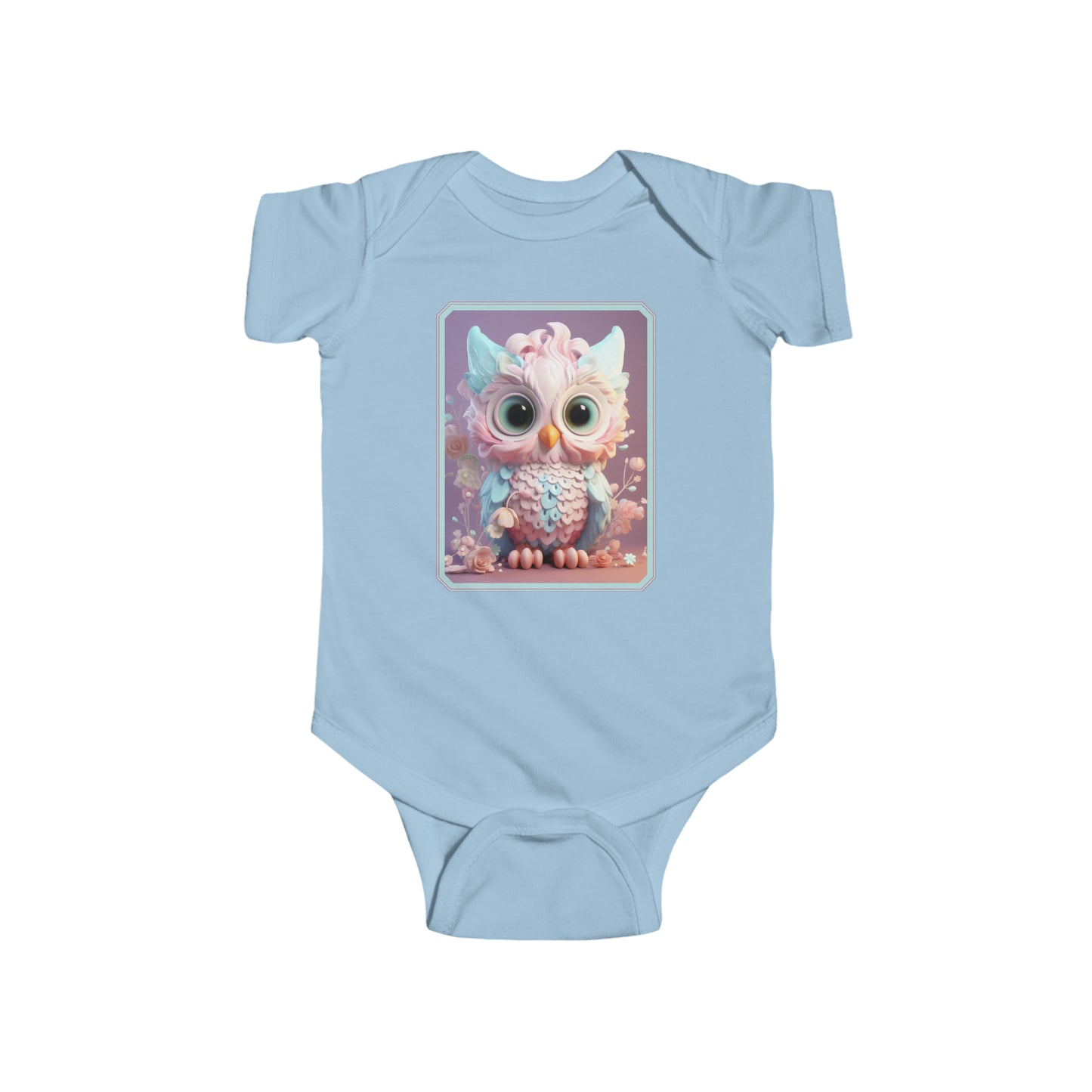 Infant Fine Jersey Bodysuit Owl 1