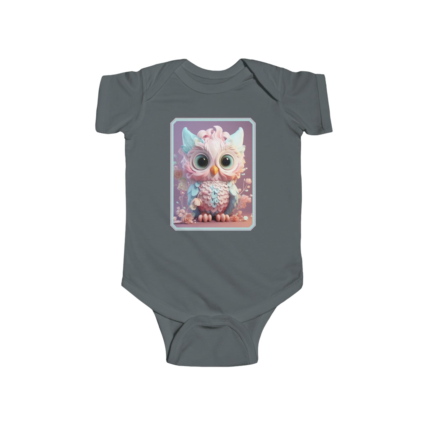 Infant Fine Jersey Bodysuit Owl 1