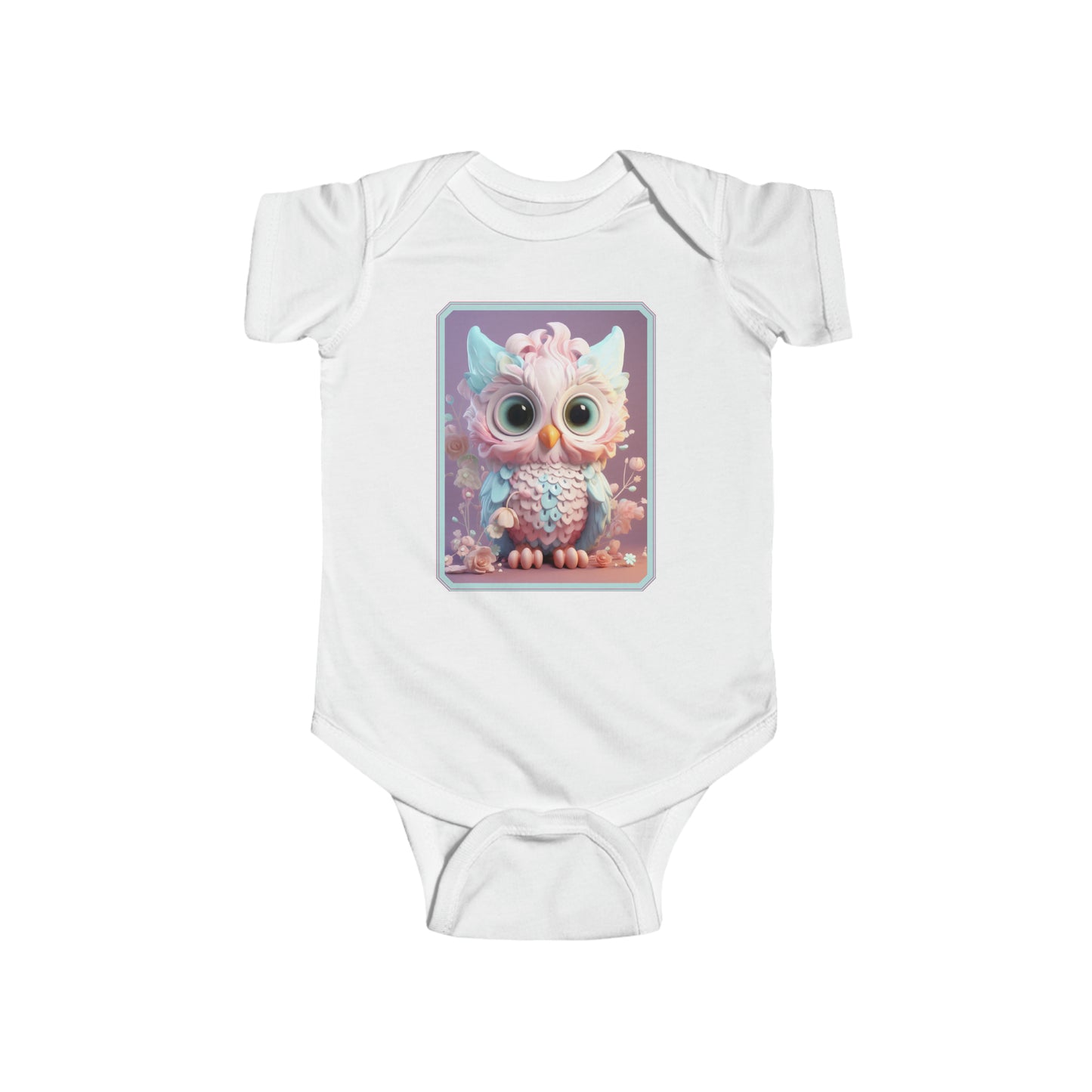 Infant Fine Jersey Bodysuit Owl 1