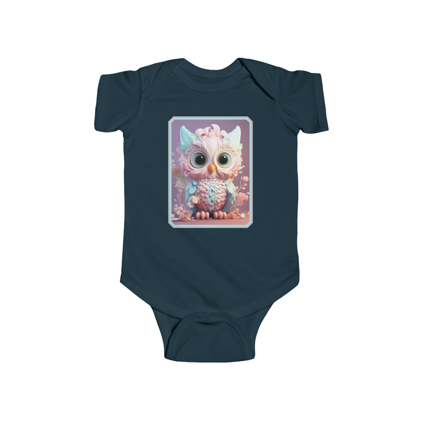 Infant Fine Jersey Bodysuit Owl 1