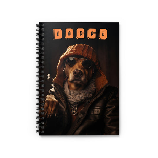 Spiral Notebook - Ruled Line Doggo