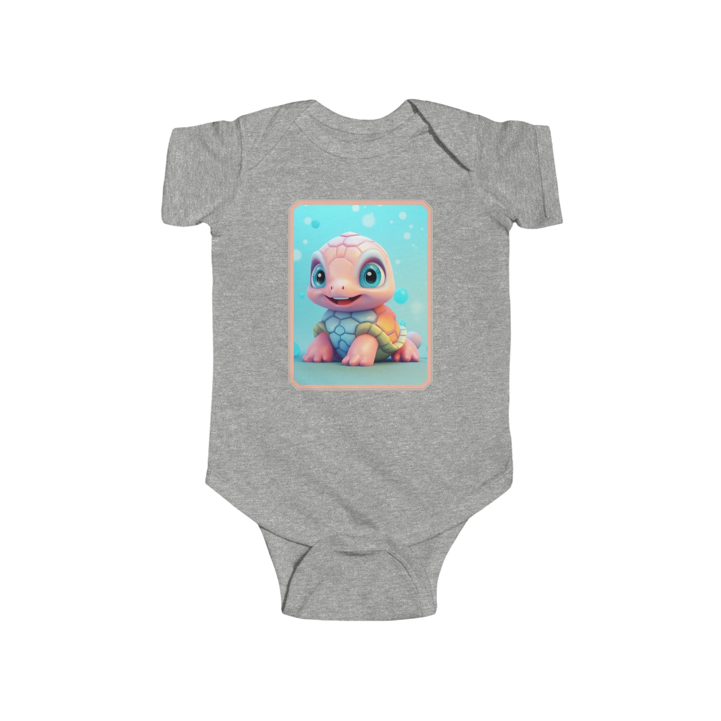 Infant Fine Jersey Bodysuit Turtle 2