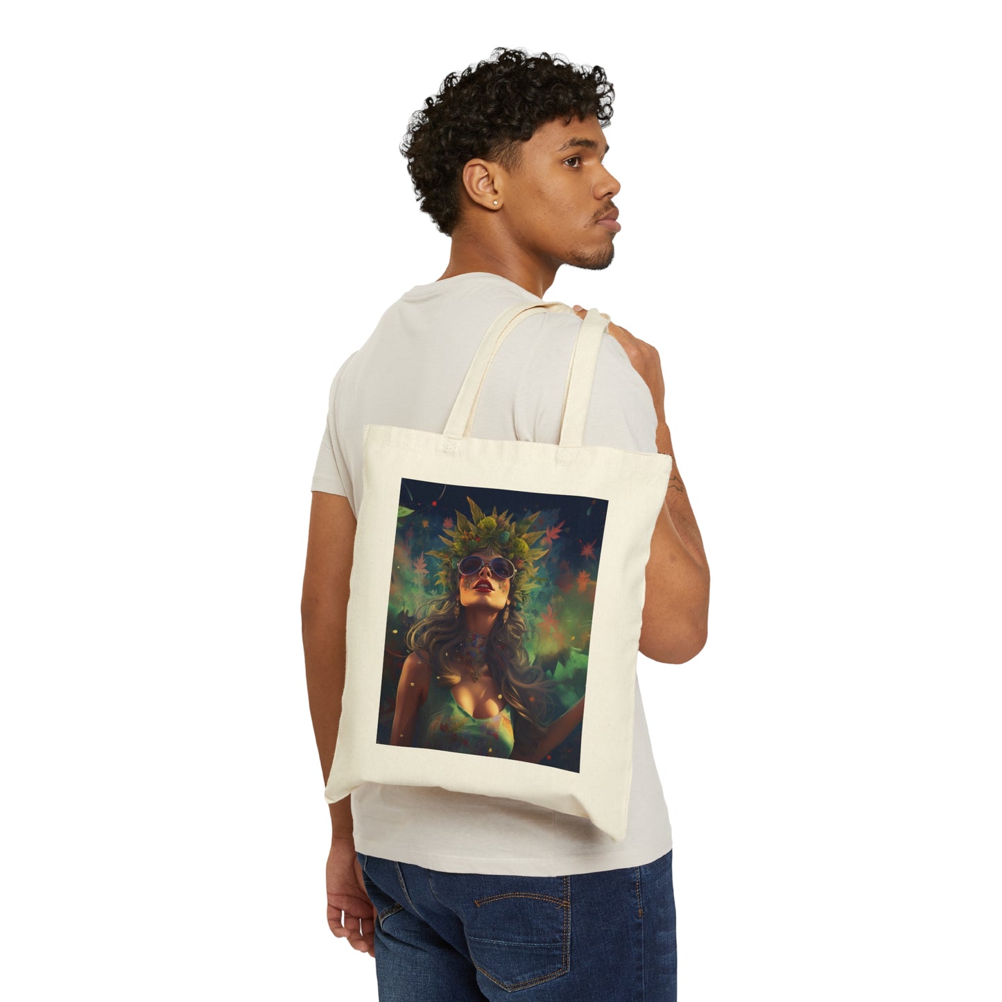 Cotton Canvas Tote Bag 420 Day of the Dead