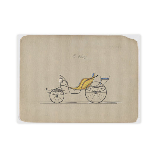 Brewster & Co Design for Pony Phaeton no. 3609 Vintage Illustration Personalized Canvas Art