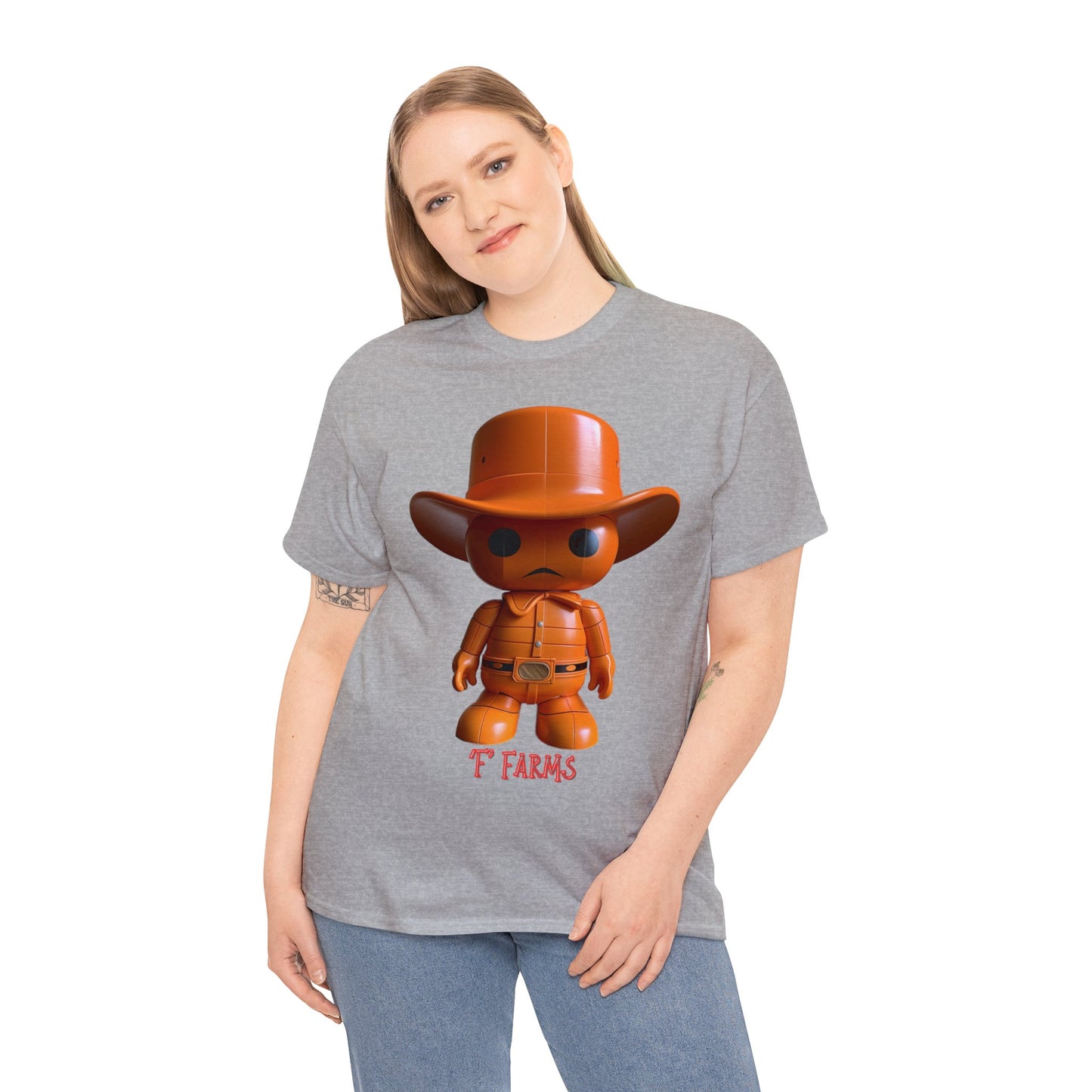 Unisex Heavy Cotton Tee F Farms Cowboy