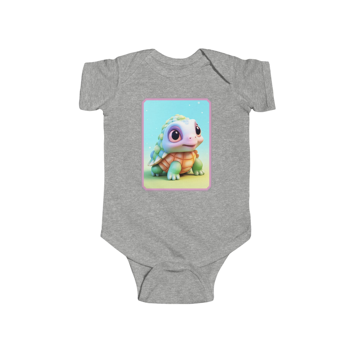 Infant Fine Jersey Bodysuit Turtle 3