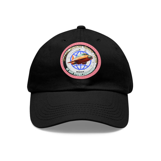 Dad Hat with Leather Patch (Round) U.S. Space Farce