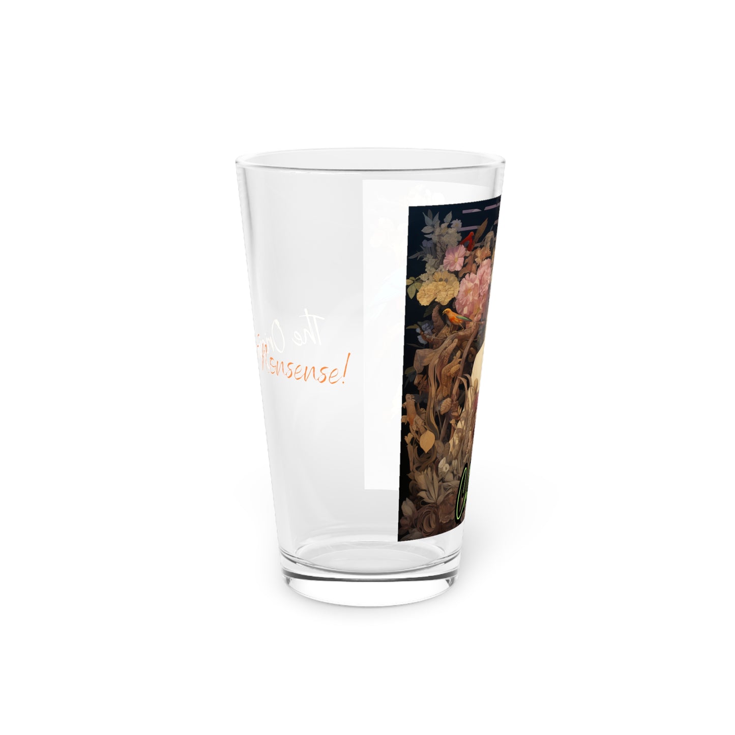 Charles Darwin Pint Glass, 16oz