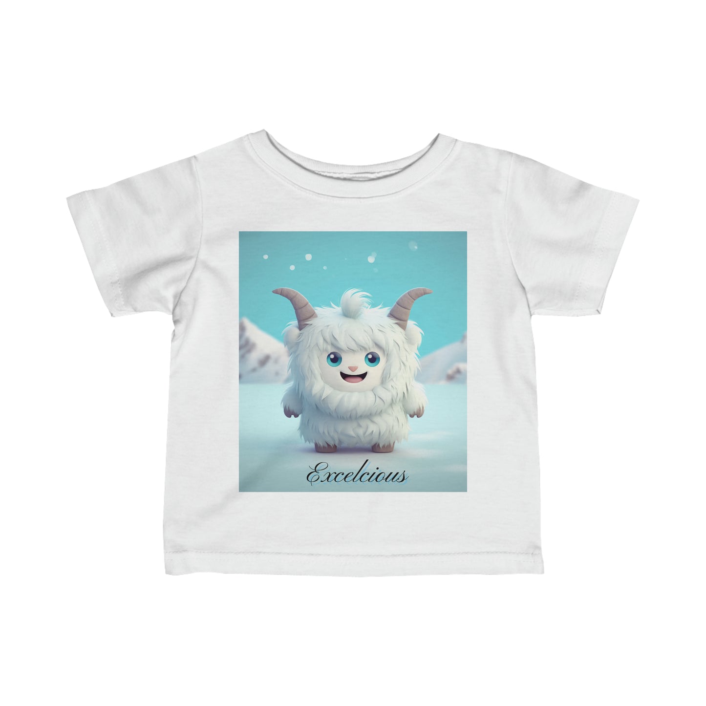 Infant Fine Jersey Tee Yeti Kin Excelcious