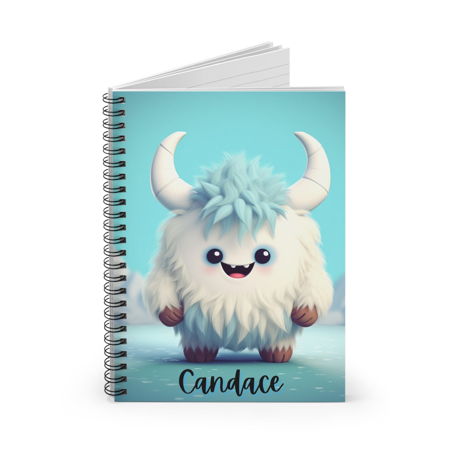 Spiral Notebook - Ruled Line Yeti Kin... Candace