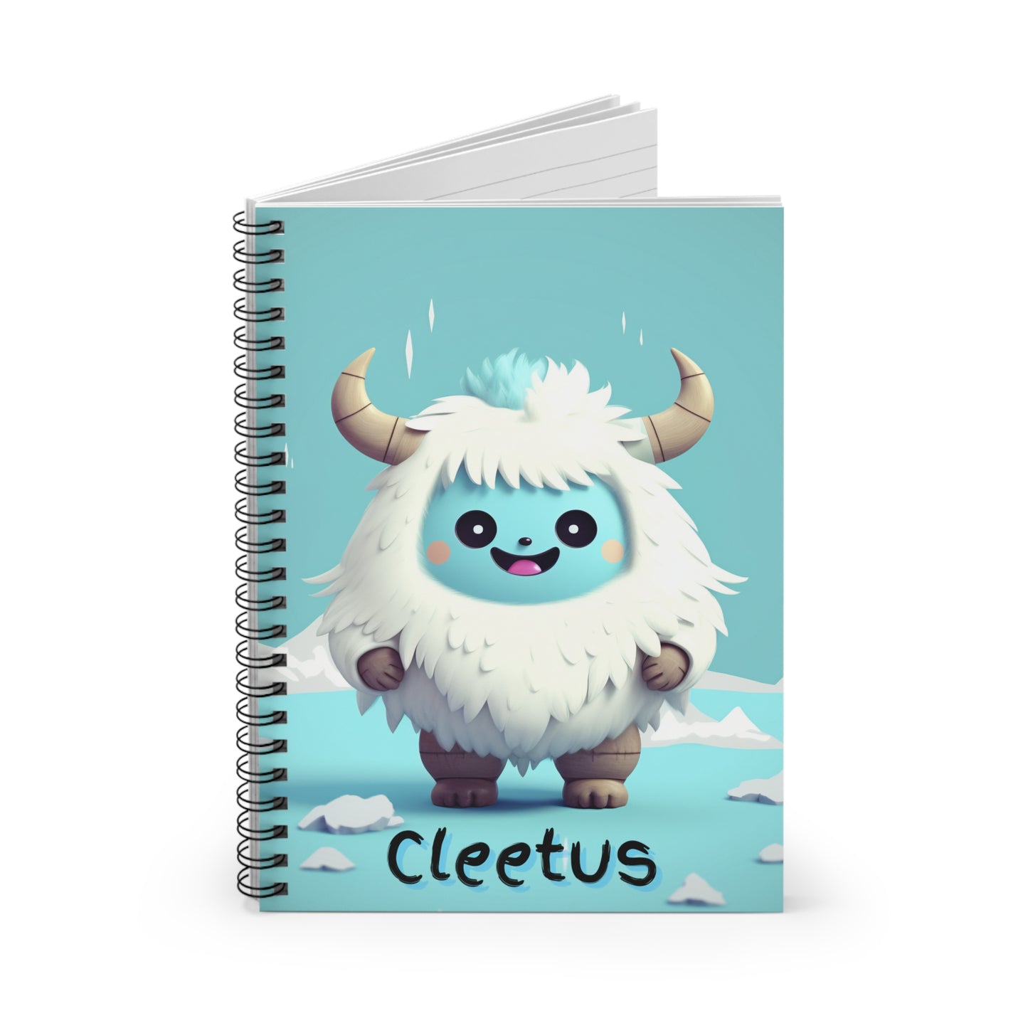 Spiral Notebook - Ruled Line Yeti Kin... Cleetus