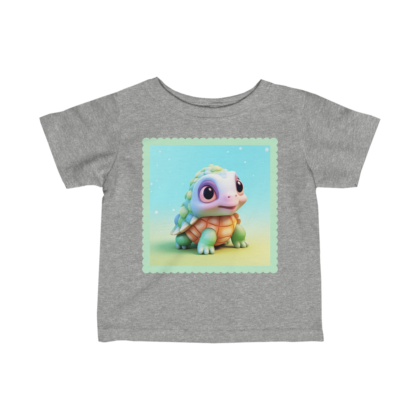 Infant Fine Jersey Tee Turtle 3