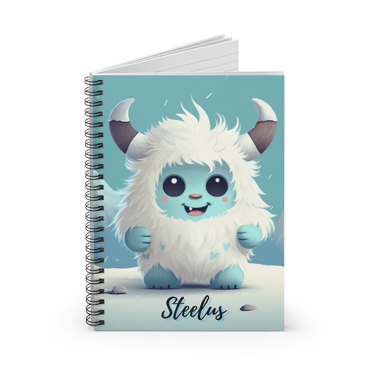 Spiral Notebook - Ruled Line Yeti Kin... Steelus