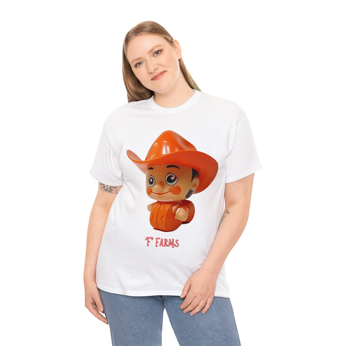 Unisex Heavy Cotton Tee F Farms Cowboy 2