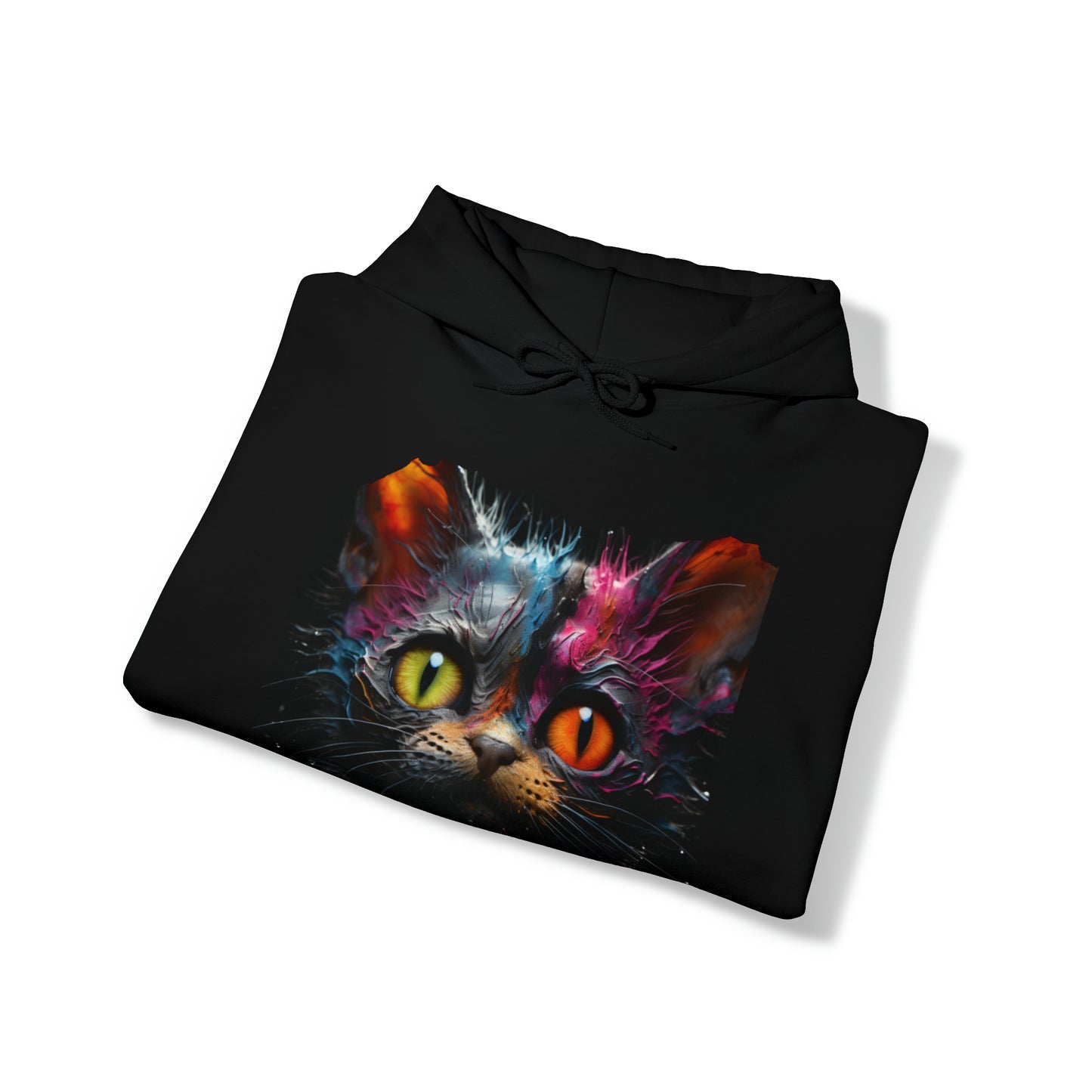 Mens and Womens Spooky Cat Halloween Hoodie Sweatshirt