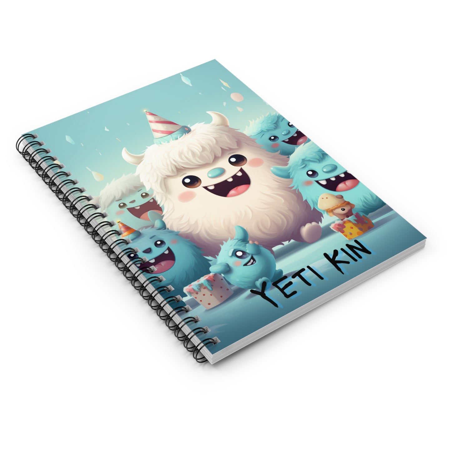 Spiral Notebook - Ruled Line Yeti Kin... Party 7